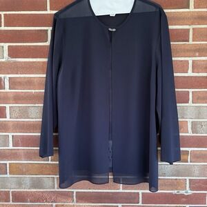 Brownstone Studio Dark Blue Sheer Topper 22W A1349